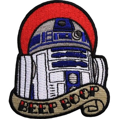 Star Wars Official R2-D2  'Beep Boop'  Force Awakens Lucasfilm Iron On Patch