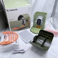 VINGUYS Bird Feeder with Camera, Smart Bird Feeder Auto-Capture 2.5K UHD - Green