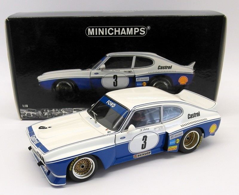 自動車 Minichamps Ford Capri RS 3100 1975 1:18 Minichamps 1/18 180 758003 - Ford Capri RS 3100 Hockenheimring DRM