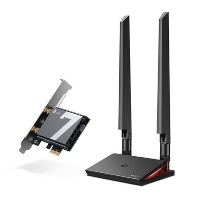 TP-Link Archer TBE550E BE9300 WiFi 7 PCIe Adapter Bluetooth 5.4 Tri Band