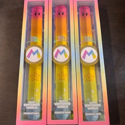 Set of 3 USJ Power Up Band 5th Anniversary Nintendo World Invincible Mario