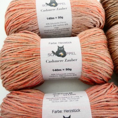 Schoppel CASHMERE ZAUBER Worsted Yarn Merino Blend 50g 140m 2261 Herzstuck