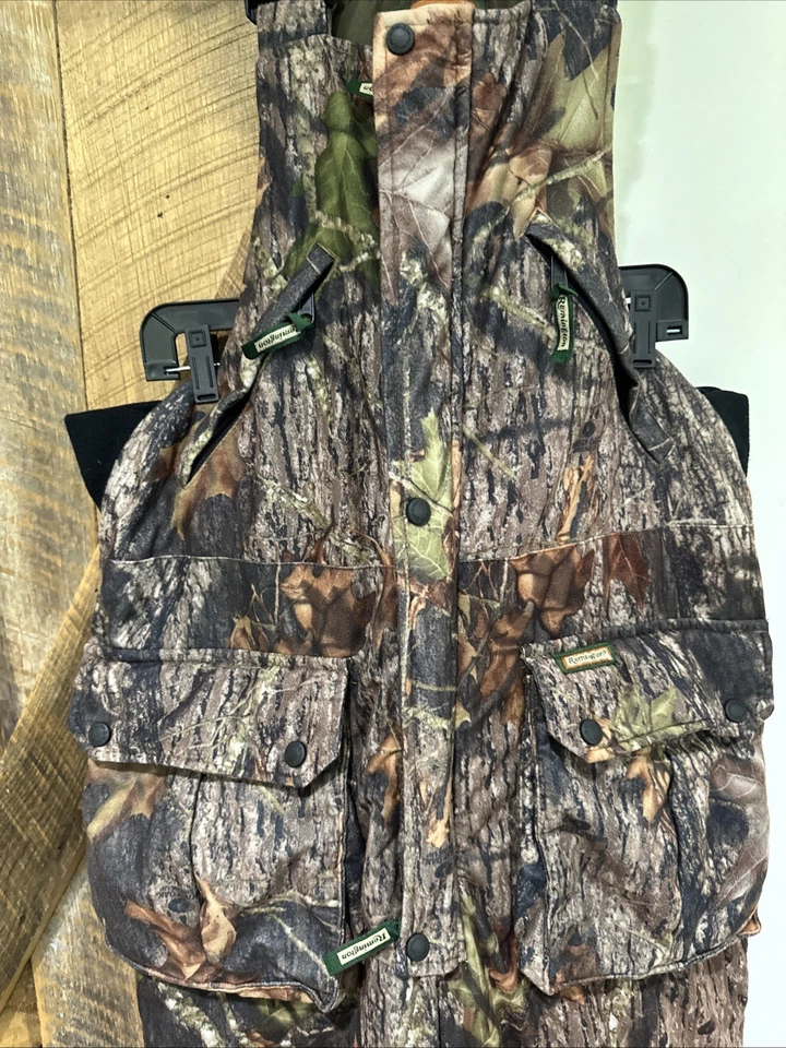 Mono con tirantes Remington para hombre grande marrón Realtree Break Up caza cremallera aislada Foto 4 de 4