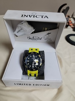 Invicta Snoopy Watch 24944 Limited Edition Men's Black Dial New Battery