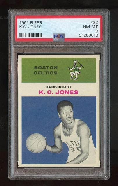 1961 Fleer #22 K.C. Jones RC PSA 8 NM/MT