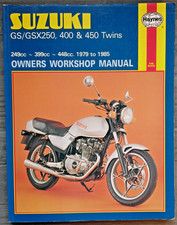 Suzuki GS/GSX250, 400 & 450 Twins 1979-1985 Haynes Owners Workshop Manual