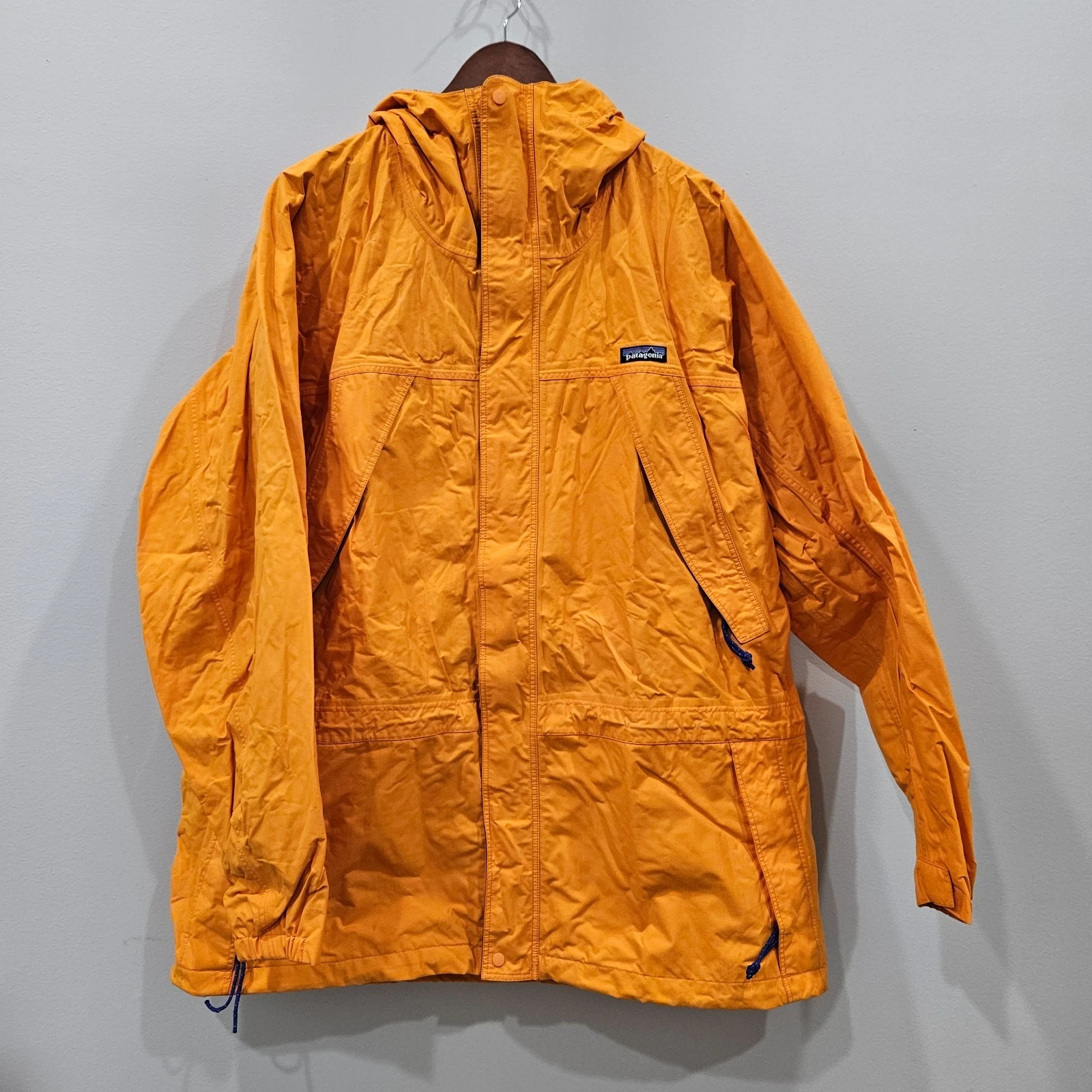 Vintage Patagonia Unisex Storm Jacket XL Orange Hooded Logo Outdoor Gorpcore