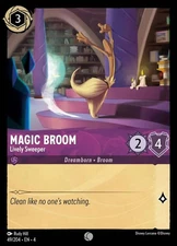 x4 Magic Broom - Lively Sweeper - 49/204 - Common Lorcana DLC04 Ursula's Return 