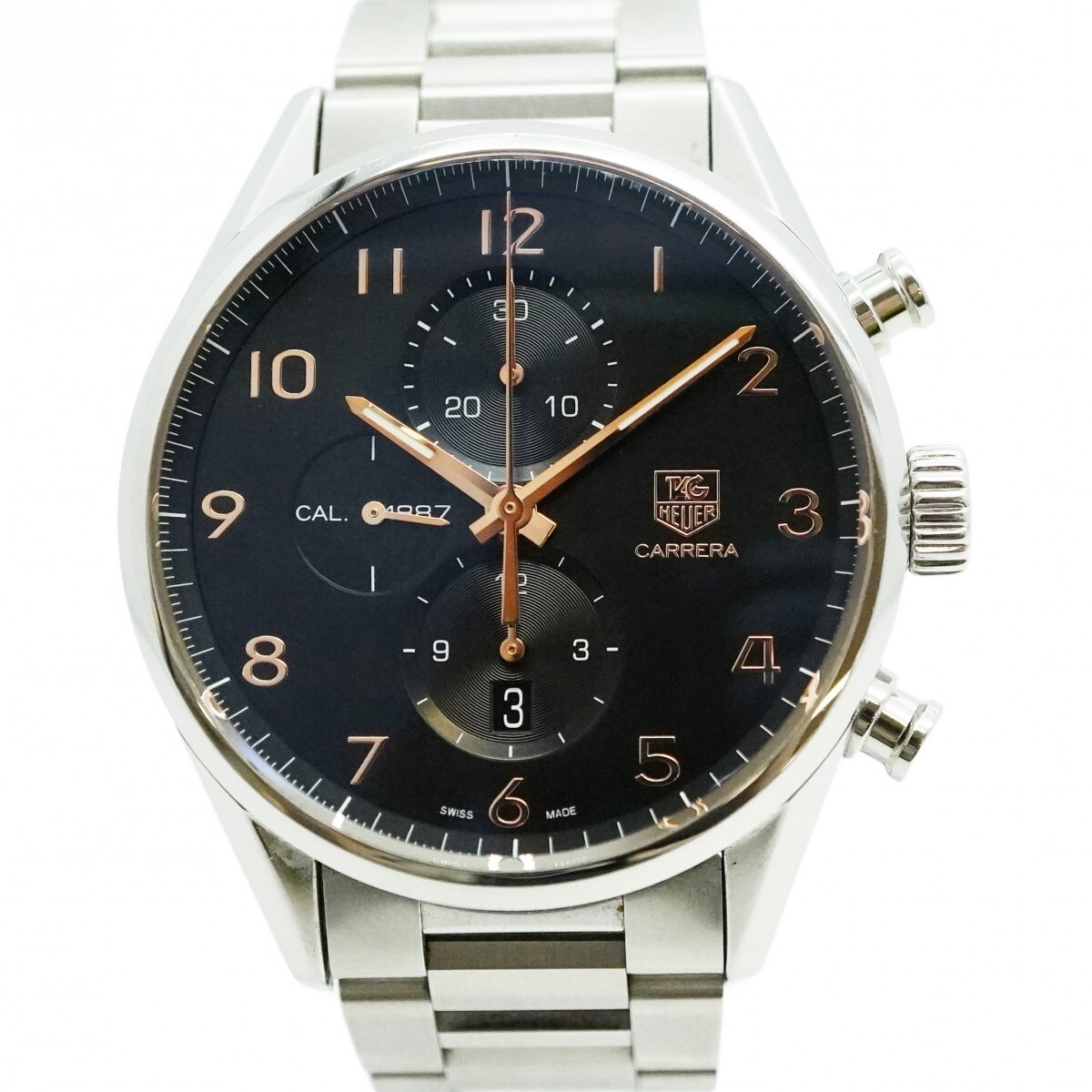 TAG Heuer Carrera CAR2014 Black Dial Men's Used Watch 5WWE0144