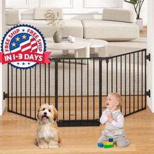 Puerta para beb s extra ancha de 78", puertas para perros para puertas y escaler