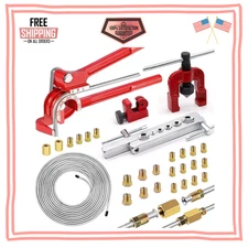 smseace 26Pack 3/16 Inch Brake line kit Include 25 FT Zinc-Plated Brake Lines wi