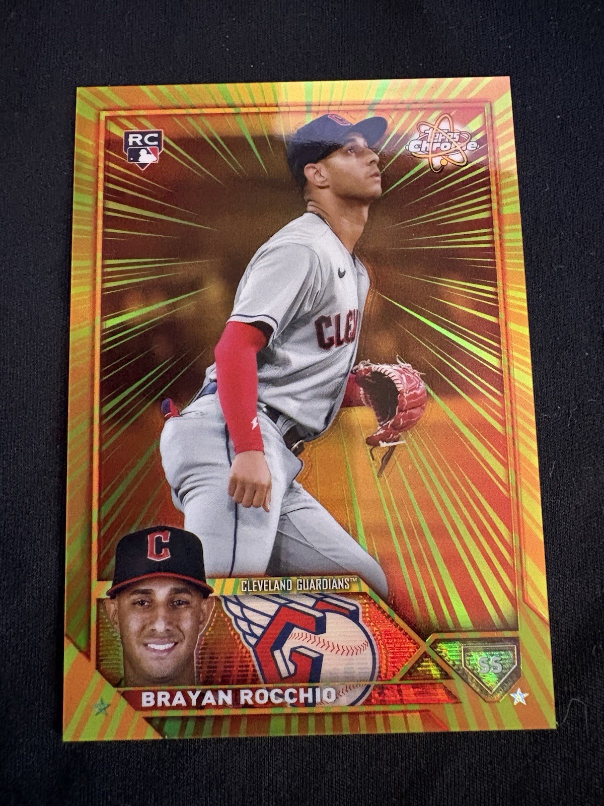 2023 Topps Chrome Update Series - Radiating Rookies Brayan Rocchio #RR-29 (RC)