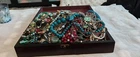 Huge Jewelry Lot Treasure Chest Box Full Necklac Bracelet Mixed Vintage Costume