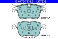 ATE BremsbeläGe Bremsbelagsatz FüR CitroëN Berlingo K9 Er_ Ec_ Grand C4