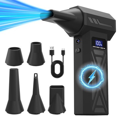 Air Blower 130000RPM Electric Air Duster Super Power Turbo Fan for Keyboard, Car