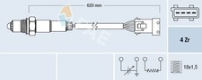 Sonde lambda Citroen SAXO