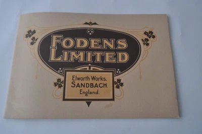 Fodens Ltd steam road engines brochure RLS reprint - Image 1 of 4