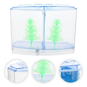 Goldfish Bowl Transparent Aquarium Tank Pet Baby Small Container