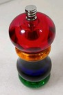VINTAGE OLDE THOMPSON PEPPER MILL - RED YELLOW BLUE AND GREEN APX 6" TALL USA — photo 9