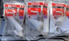 LOT OF 3!!  Keeney Insta Plumb 1-1/2 in. D Plastic P-Trap
