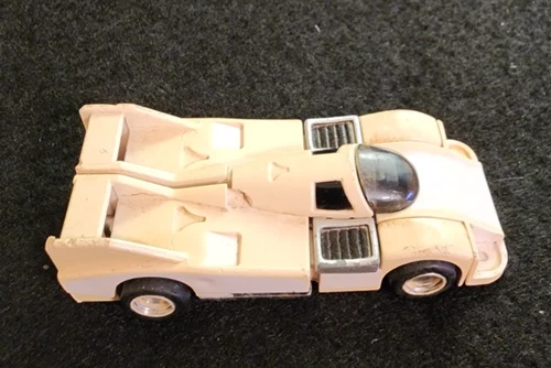Vintage 1983 GoBots Crasher, Rothmans Racing Porsche MR-20 Transforming Race Car
