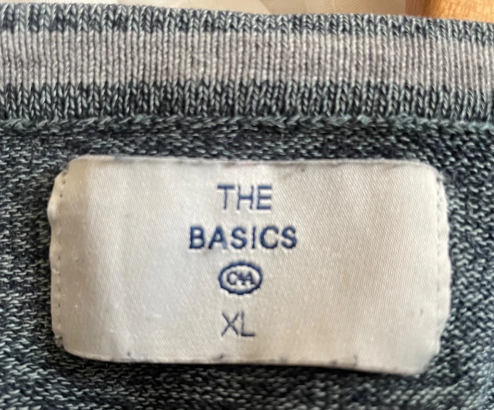 Pullover, Größe XL, The Basics by C&A, Blaugrau, Herren - Bild 4 von 4