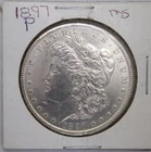 1897 P Morgan, UNC/BU, MS, Blazing White, Strong Strike, Beautiful Details
