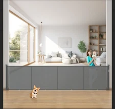 42" Tall X 200" Extra Wide Retractable Gates, Extra Tall Baby Gate for Large ...