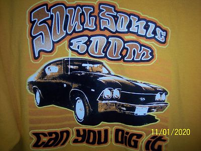 Chevy Chevelle soul sonic boom can you dig it  t-shirt xl exit 26 large cotton