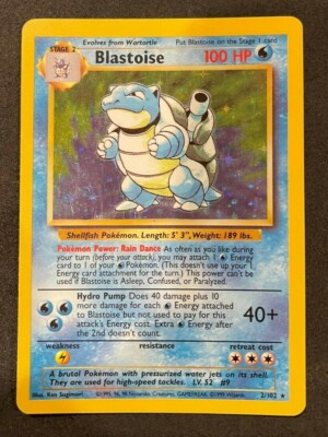 Pokemon Blastoise 2/102 card | eBay