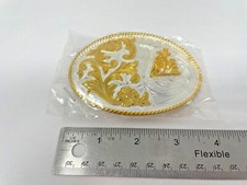 1 NEW Mexican Alpaca Silver Western Belt Buck...