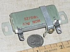 40W 40 W WATT ADJ TAP POWER RESISTOR LOAD 275 OHM CERAMIC WIREWOUND WIRE WOUND