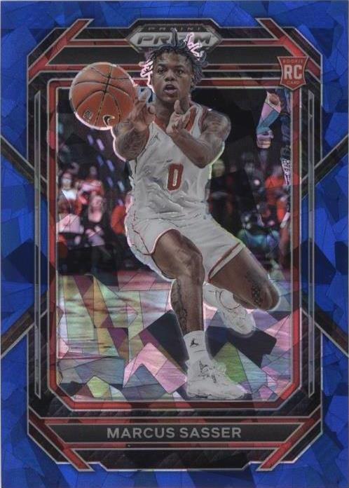 2023-24 Panini Prizm Draft Picks - Marcus Sasser #30 Blue Ice Prizm /99