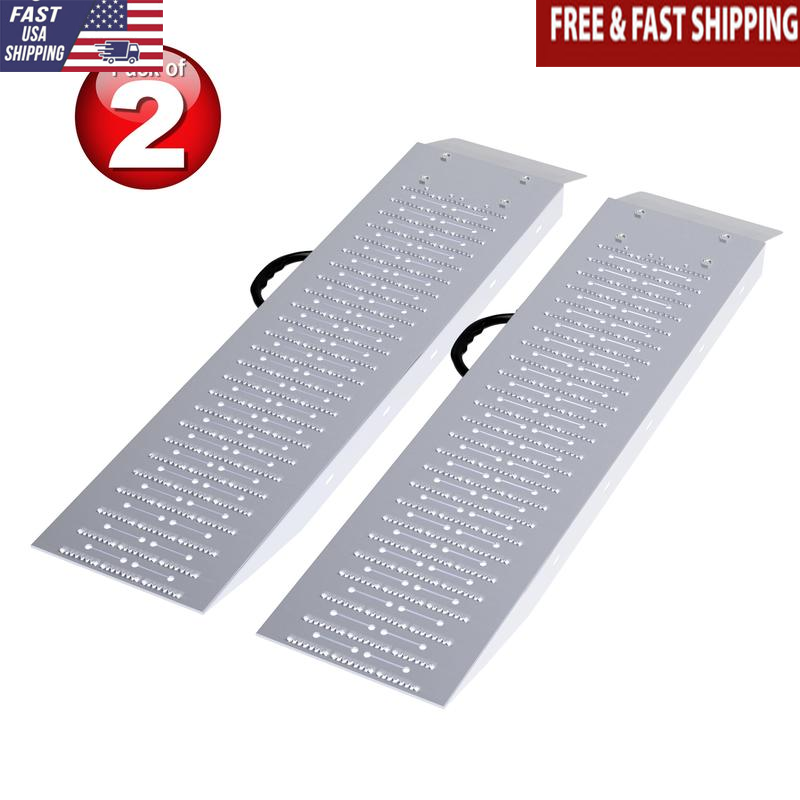 Loading Ramps Set of 2 Ramps ATVs Motorcycles Mowers Carts Outdoor Heavy Duty US