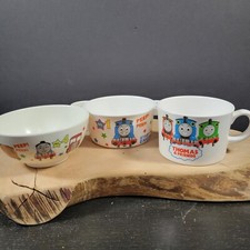 Thomas And Friends Train Set Of 3 Children's Bowls Melamine Chi-Yee Taiwan
