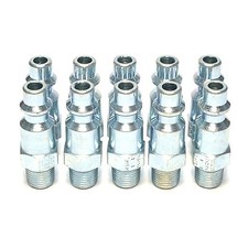 10 Foster M Style Air Hose Fittings 1/8" Male NPT Coupler Plugs