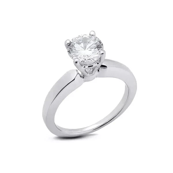 14K White Gold 0.24 Carat Lab Created CVD Diamond Solitaire Engagement Ring - Image 3 of 4