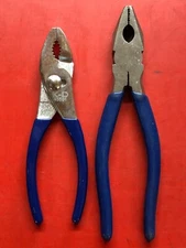 LOT OF KD TOOLS 45501 COMBINATION 6" SLIP JOINT 45603 CUTTING 7" LINESMAN PLIERS