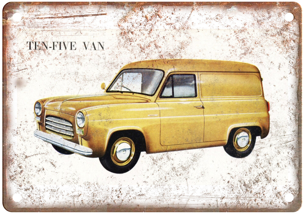 Vintage 1955 Ford Ten Ad Retro Look Metal Sign A5636