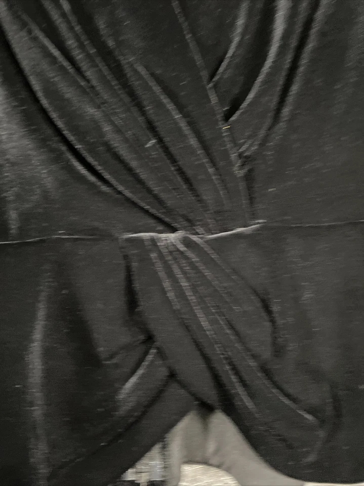 Chaqueta Blazer Tadashi Mujer Mediana Terciopelo Negro Ecuestre Estrás Botones Foto 3 de 4