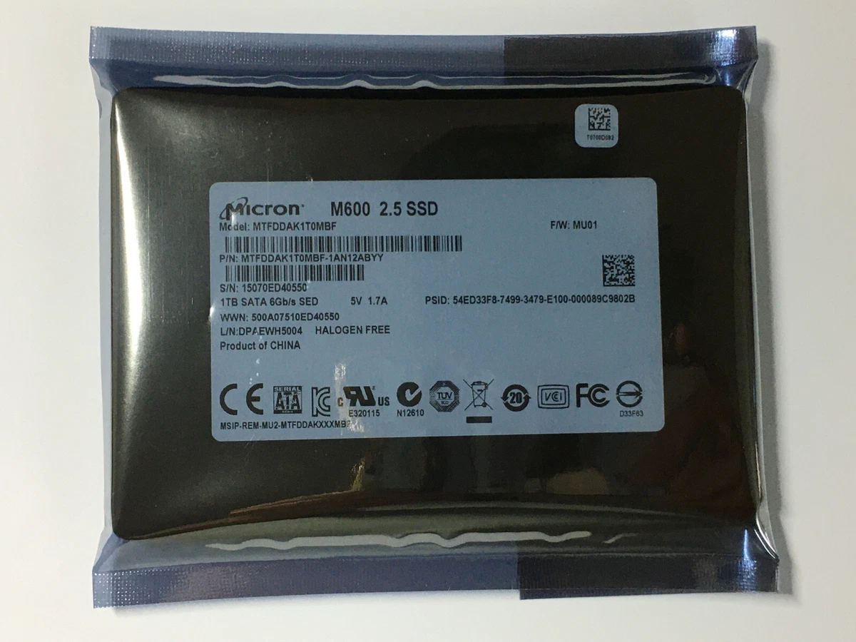 Micron Crucial M600 1TB SSD Internal MTFDDAK1T0MBF 2.5