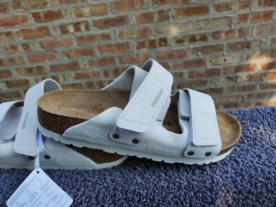 Birkenstock Kyoto Taupe Unisex Nubuck Suede Leather Sandals 39