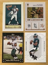 Donovan McNabb Lot Of 4 With Serial Numbered Mix Brand Philadelphia Eagles NM-MT