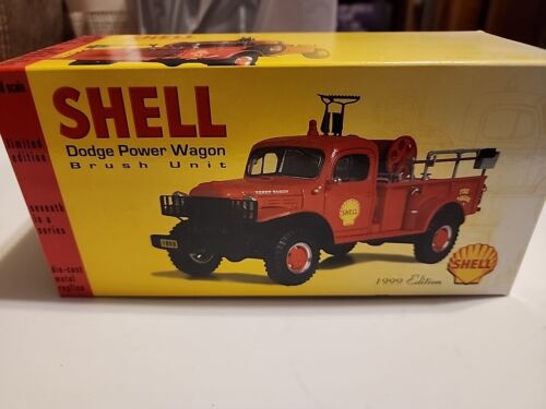 1999 First Gear Limited Edition Dodge Power Wagon Brush Unit Shell Oil 19-2483 - Picture 1 of 10