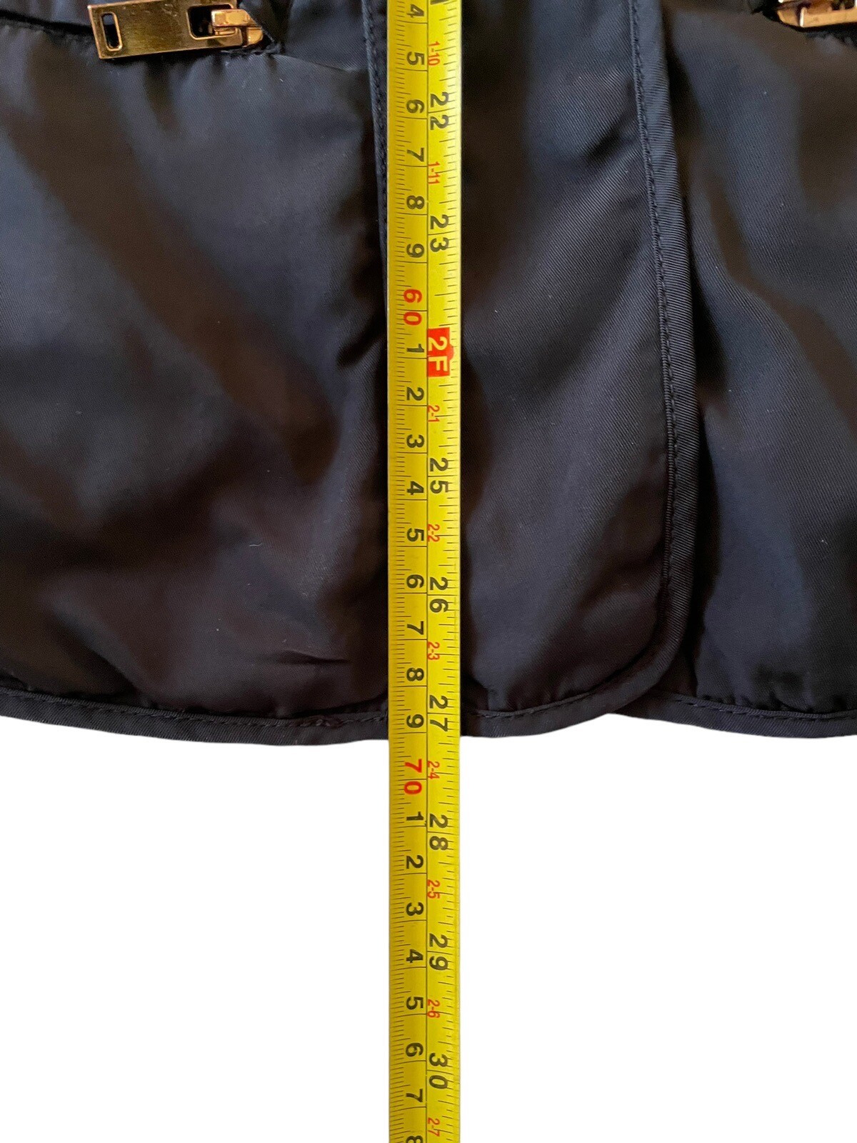 Zara Basic Jacket Full Zip Gold Hardware Blue Wom… - image 10