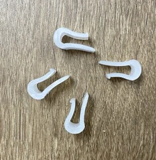 Set of4 Genuine LE CREUSET Pot Protector Plastic Clips Cast Iron Display Bumpers