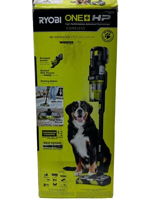 #ad Ryobi One HP 18V Advanced WHISPER Series Stick Vacuum Kit PBLSV719K Used2 $199.95