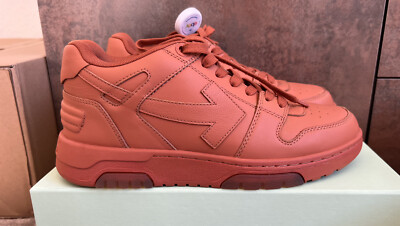 Original Off White Out Of Office Gr.40 UK7 US10 Sneakers Terracotta Rot Wie NEU