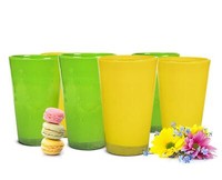 6 TrinkgläSer 320Ml In GrüN Gelb SaftgläSer WassergläSer CocktailgläSer