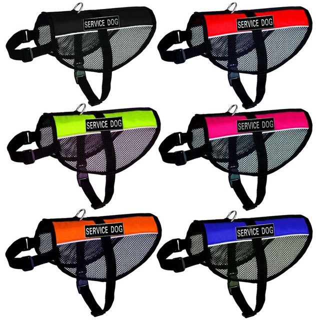 Reflective Mesh Vest Service Dog Harness THERAPY TRAINING Emotional